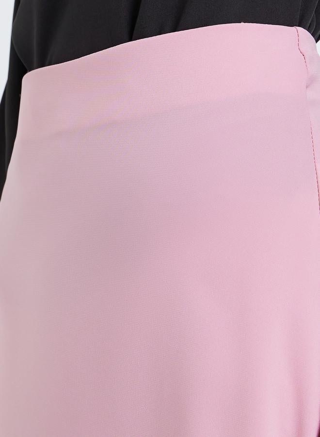 Styli Women Contrast Hem Color Block Maxi Skirt - Image 2